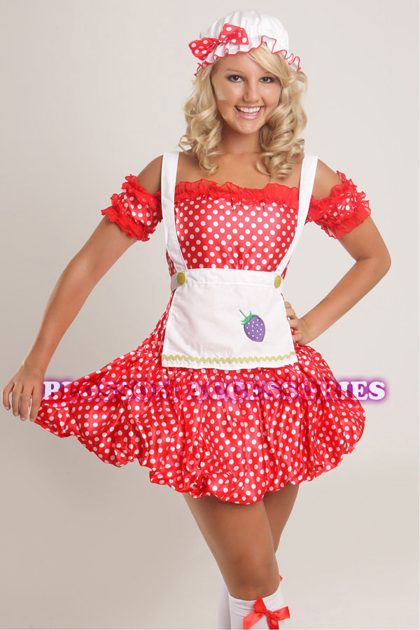 Bl4 Strawberry Shortcake Fancy Dress Costume Sm 810 Ebay 9183