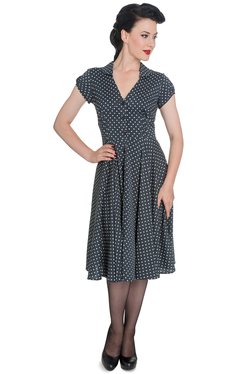 Rkp45 Hell Bunny Polka Dots Rockabilly Swing Tea Vintage Pin Up Harriet Dress Ebay 