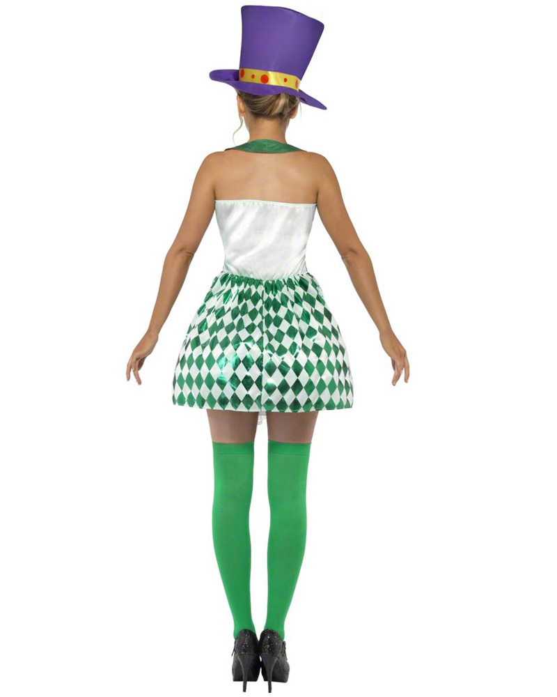 Cl289 Lady Mad Hatter Tea Party Costume Alice In Wonderland Adult Fancy Dress Ebay 6736