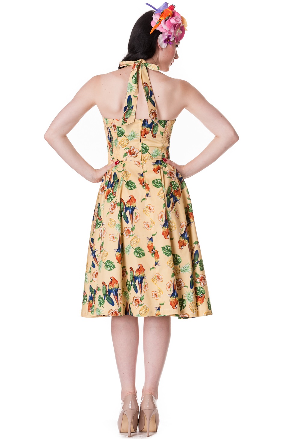 Rkp15 Hell Bunny Sassy Tropical Vintage 50s Rockabilly Dress Pin Up Swing Dance Ebay