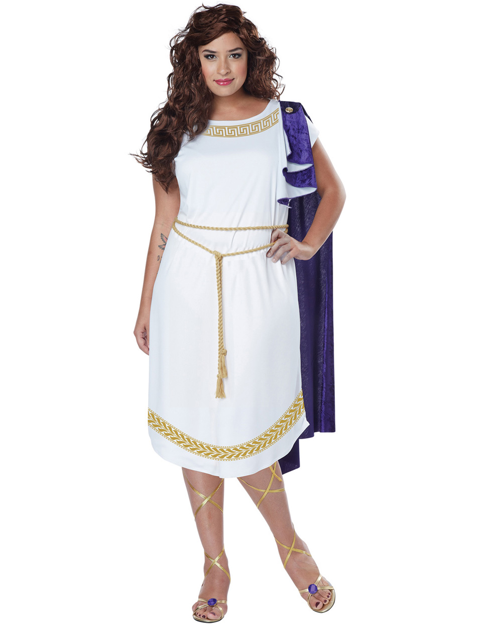 CL632 Grecian Toga Dress Up Roman Greek Goddess Fancy Aphrodite Womens ...