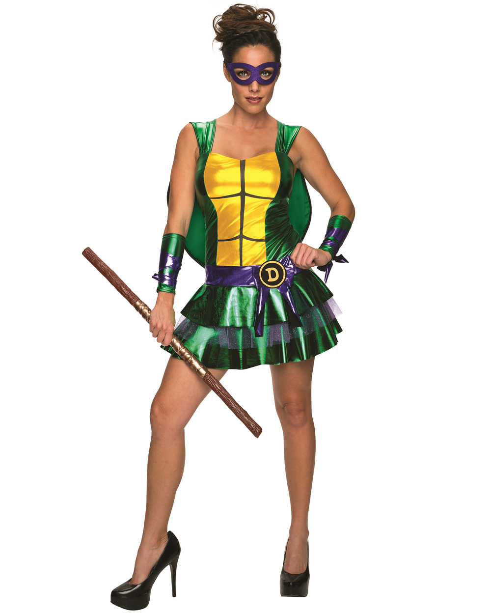 Teenage mutant ninja turtle TMNT Leonardo Adult Womens Costume Small  #810235