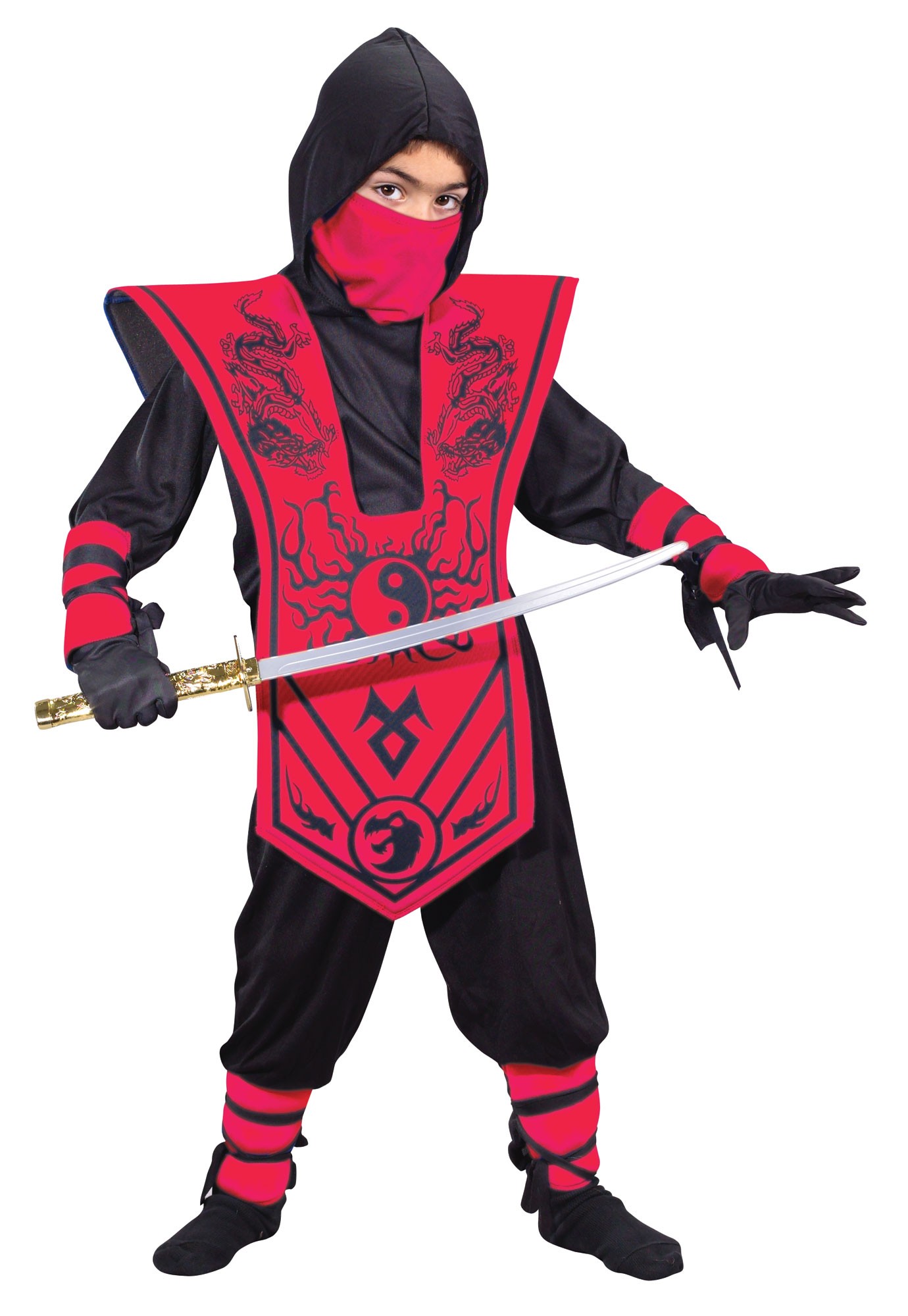 CK651 Complete Ninja Child Kids Boys Warrior Samurai Fighter Fancy ...