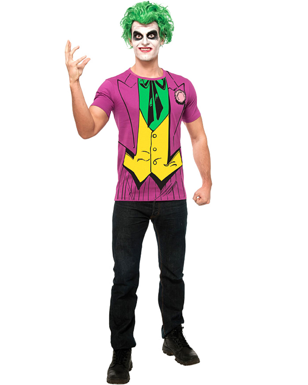 CL607 The Joker T-Shirt Mens Fancy Shirt Hero Halloween Batman Villain ...
