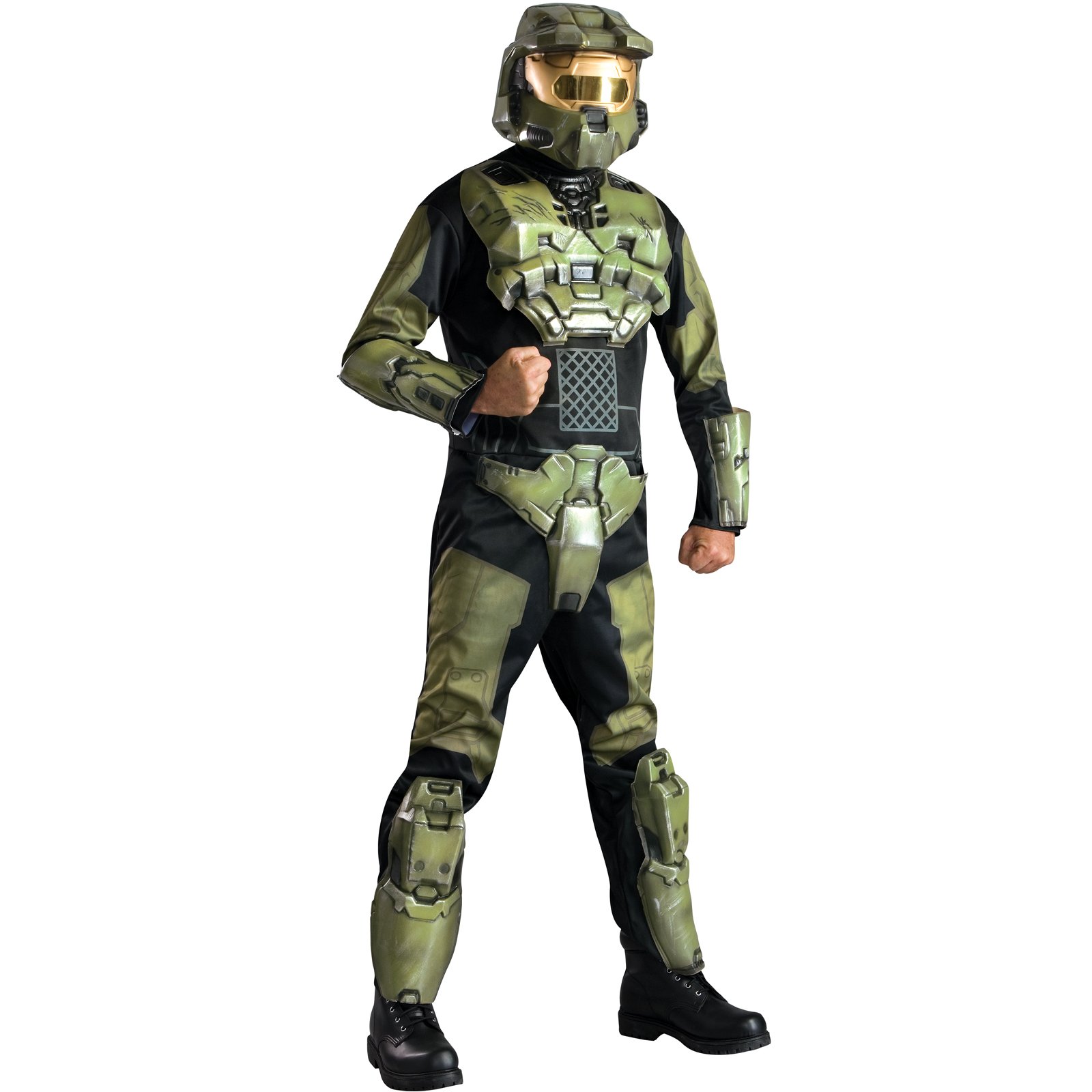 C354 Mens Halo 3 Deluxe Master Chief Suit Outfit Fancy Dress Halloween ...