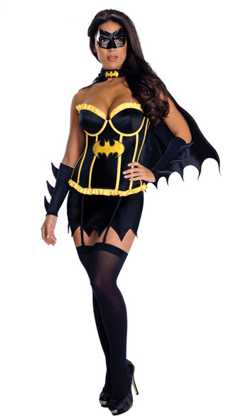   Hero Superhero Ladies Fancy Dress Costume Outfit Cape & Mask  