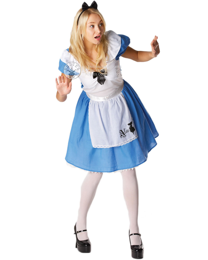 C772 Alice in Wonderland Disney Fairytale Halloween Fancy Dress Adult ...