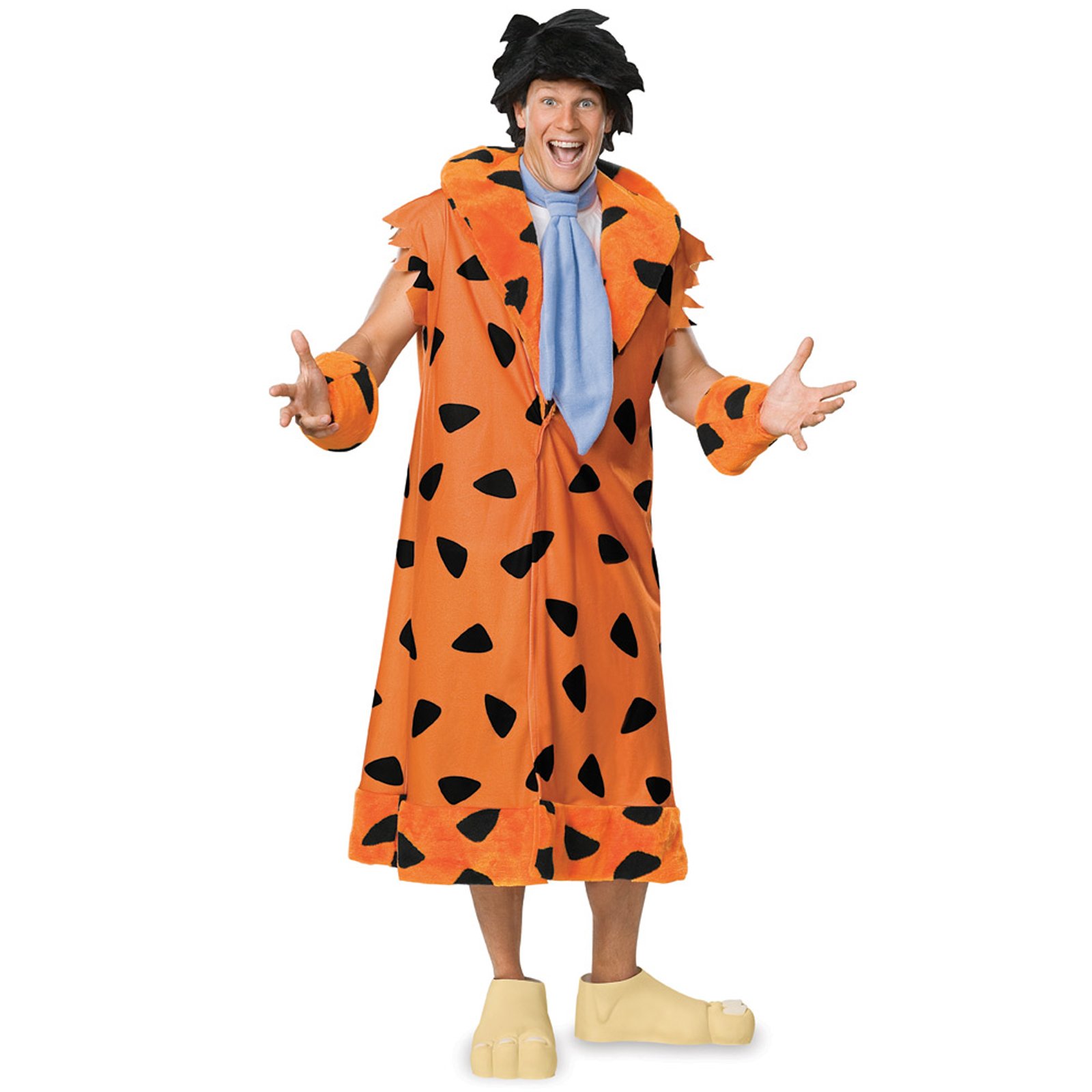   Flintstones Fred Flintstone Flint Stone Deluxe Adult Halloween Costume