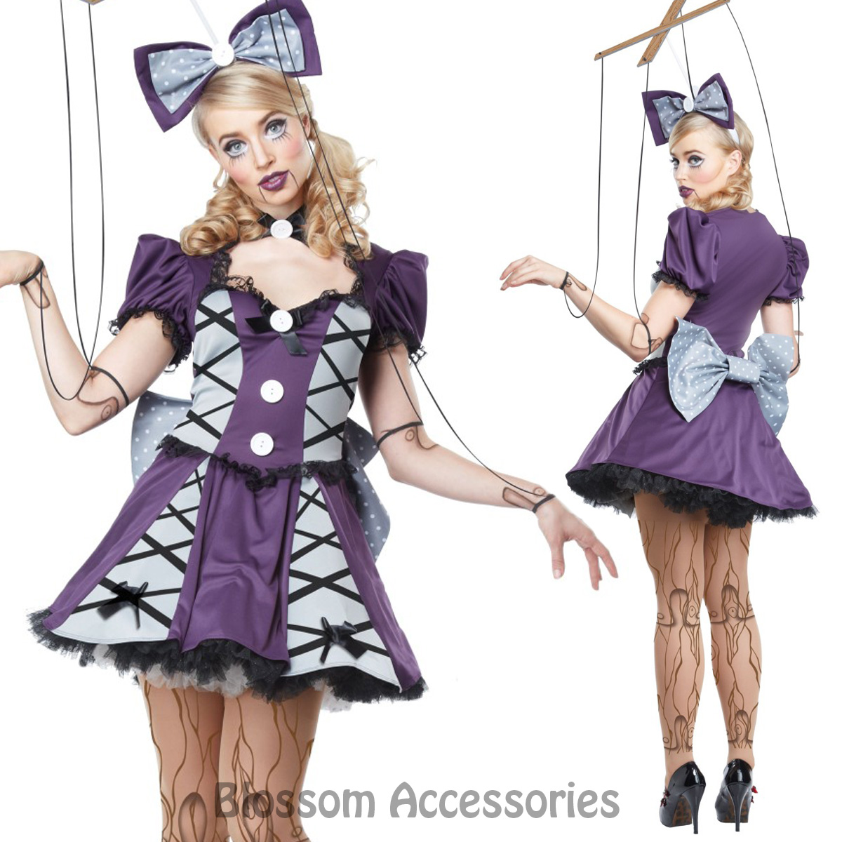 CA112 Marionette Puppet Dress Up Broken Doll Ragdoll Horror Halloween ...