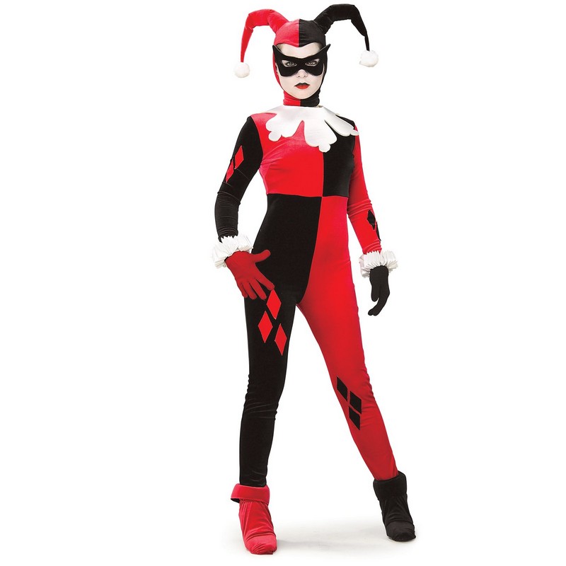 C248 Ladies Gotham Girls Harley Quinn Adult Costume S M | eBay