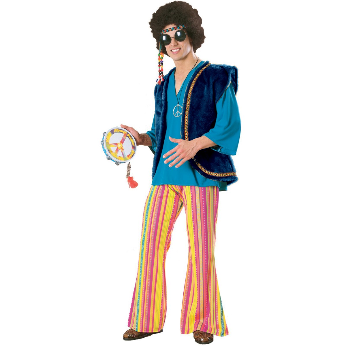 C243 Men 60s 70s Disco Sleazeball Adult Fancy Dress Costume
