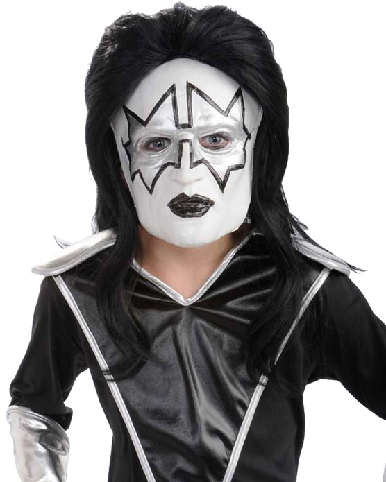 A434 Kiss Demon Starchild Spaceman Catman 80s Rock Star Halloween 1/2 Mask