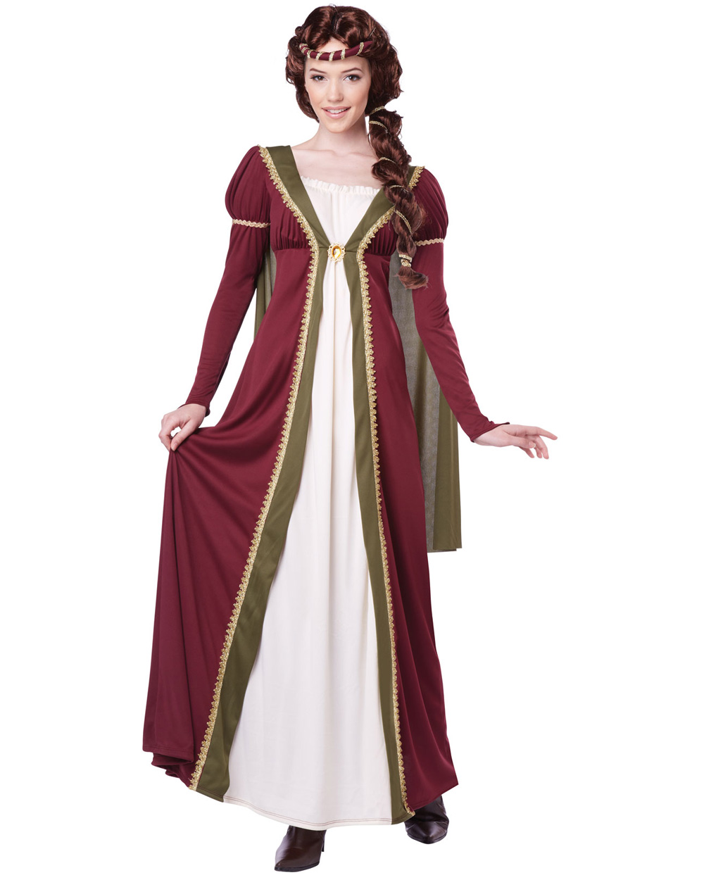 CL512 Medieval Maiden Renaissance Game Thornes Maid Marian Fancy Dress ...