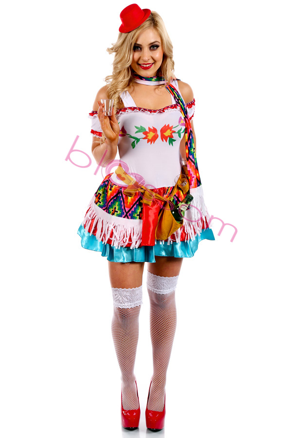 K17 Womens Mexican Mexico Tequila Princess Shooter Fancy Dress Party ...